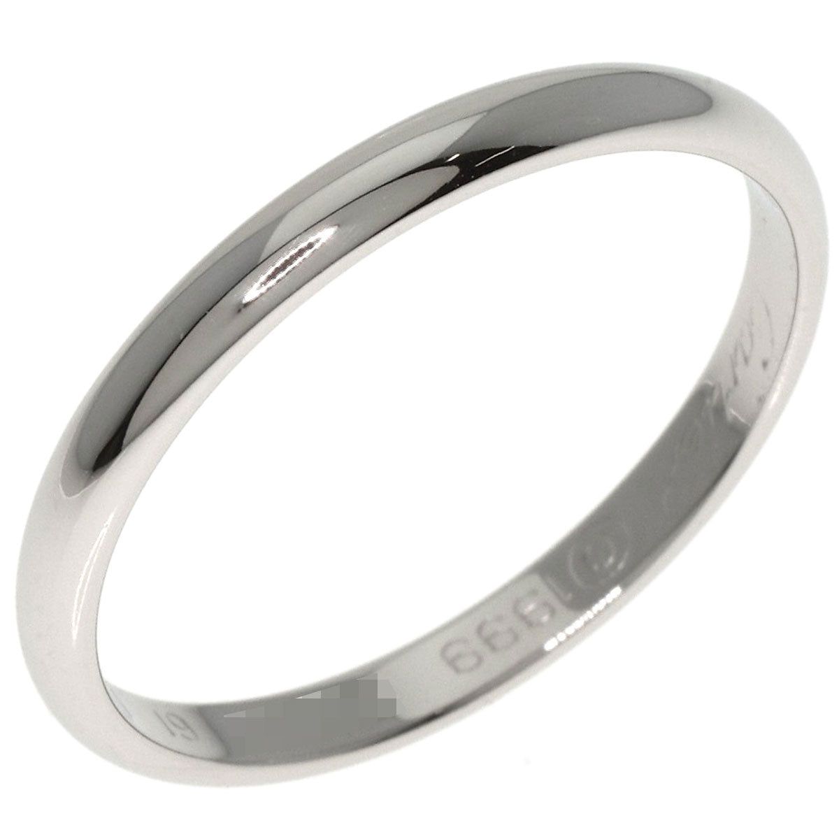 CARTIER   Ring Classic Wedding Band #61 Platinum PT950 unisex