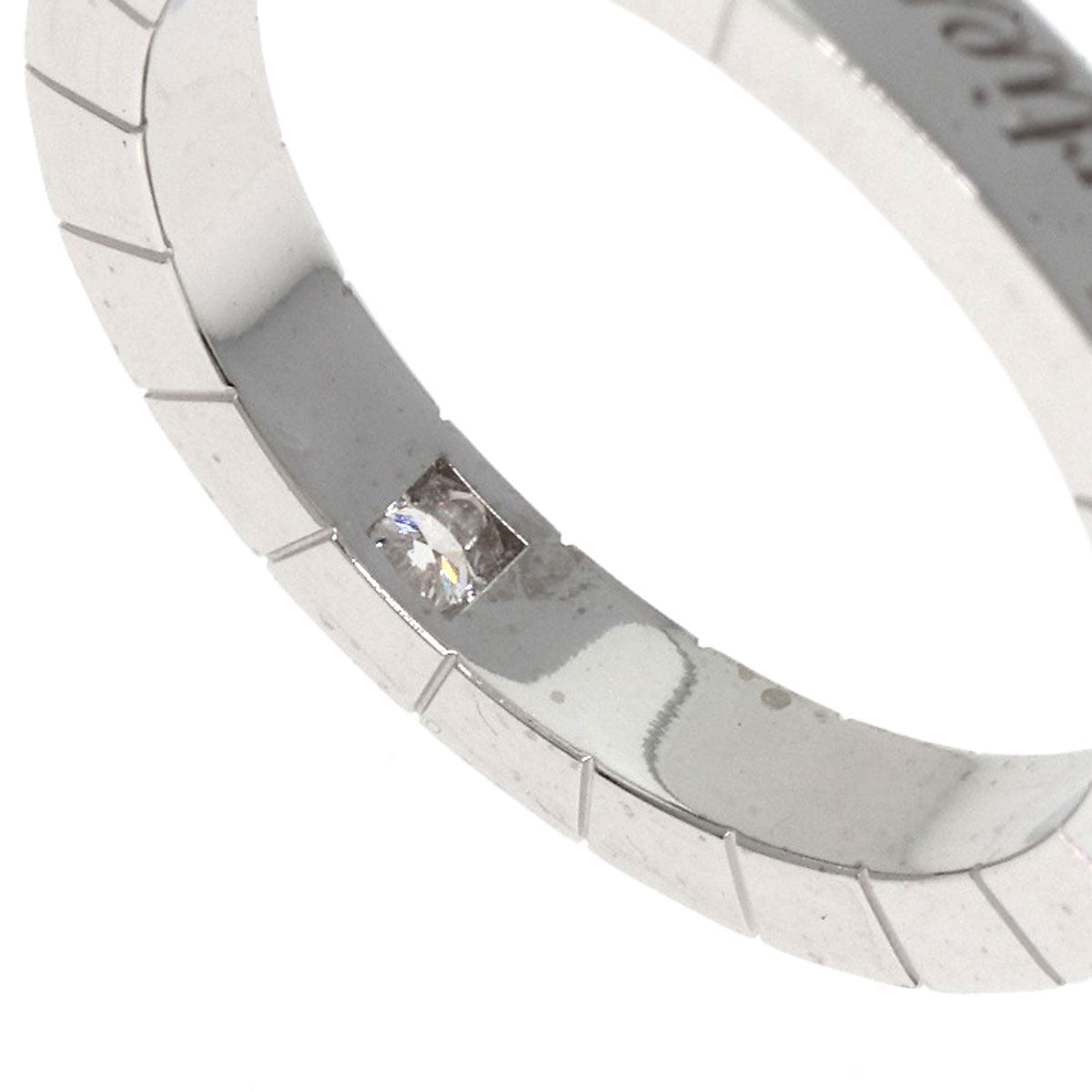 CARTIER   Raniere 1P Diamond #54 Ring  K18 White Gold Ladies [Used]