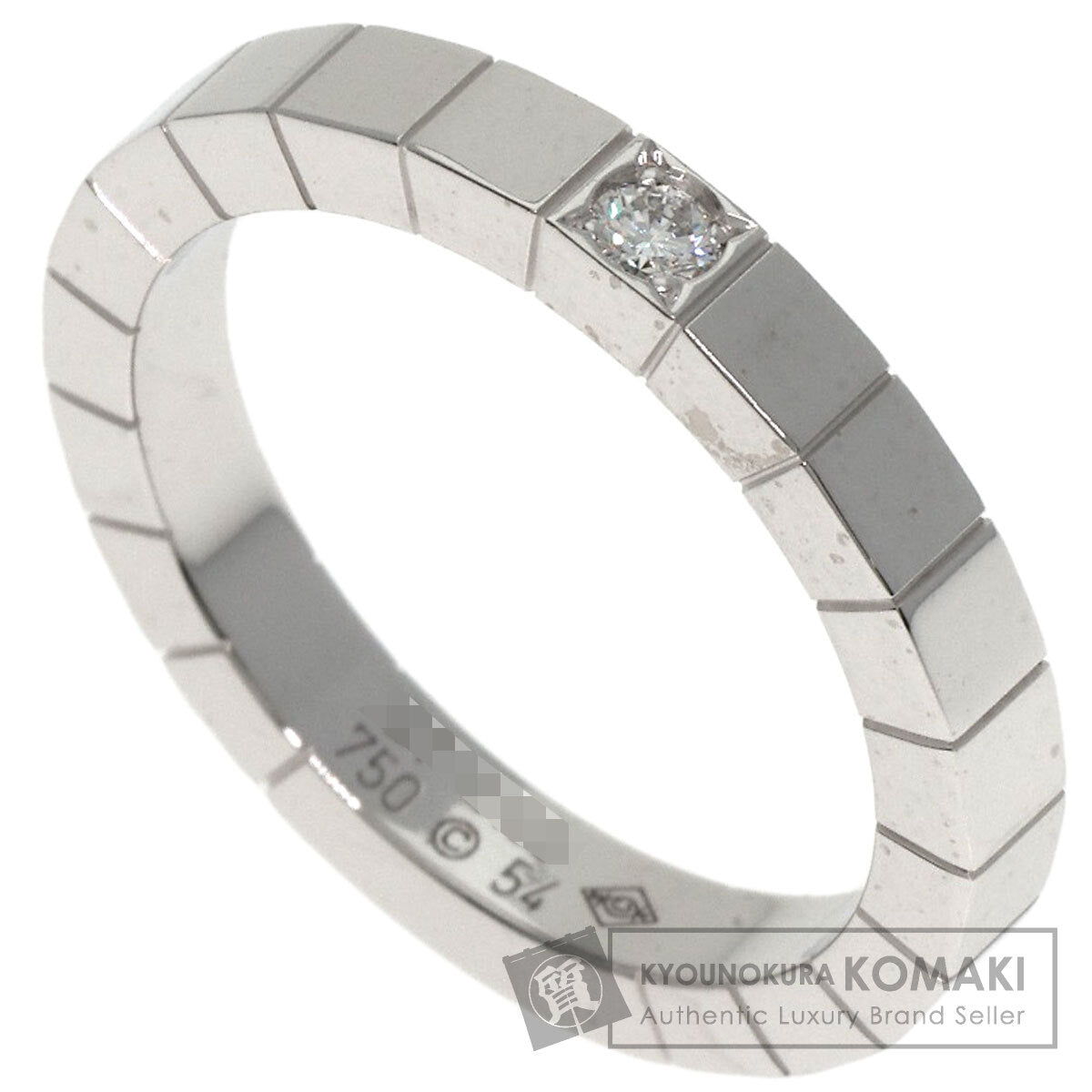 CARTIER   Raniere 1P Diamond #54 Ring  K18 White Gold Ladies [Used]