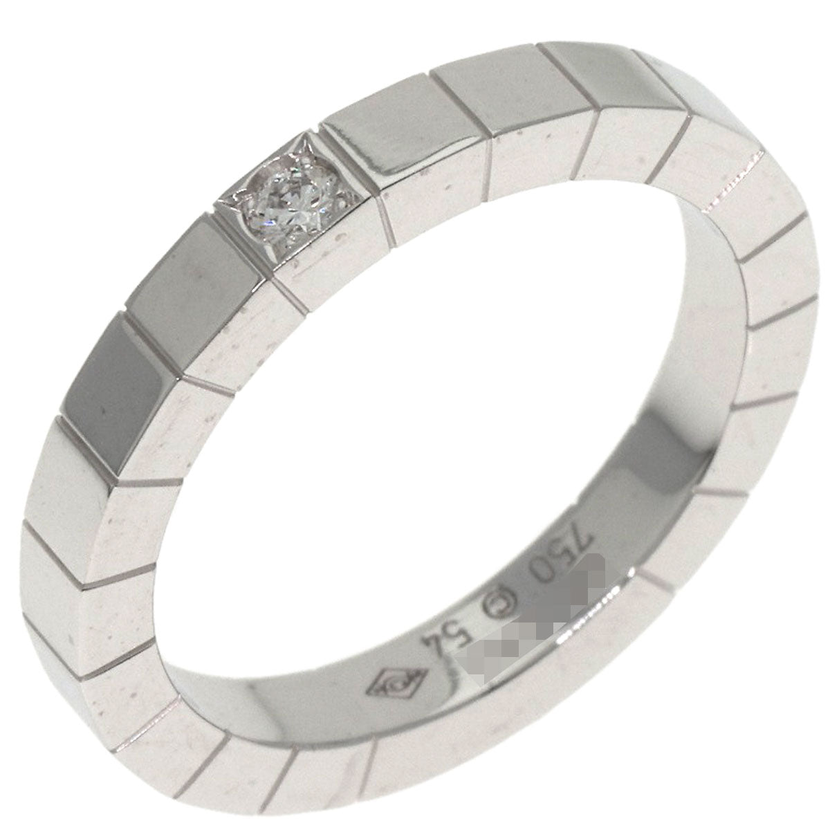CARTIER   Raniere 1P Diamond #54 Ring  K18 White Gold Ladies [Used]