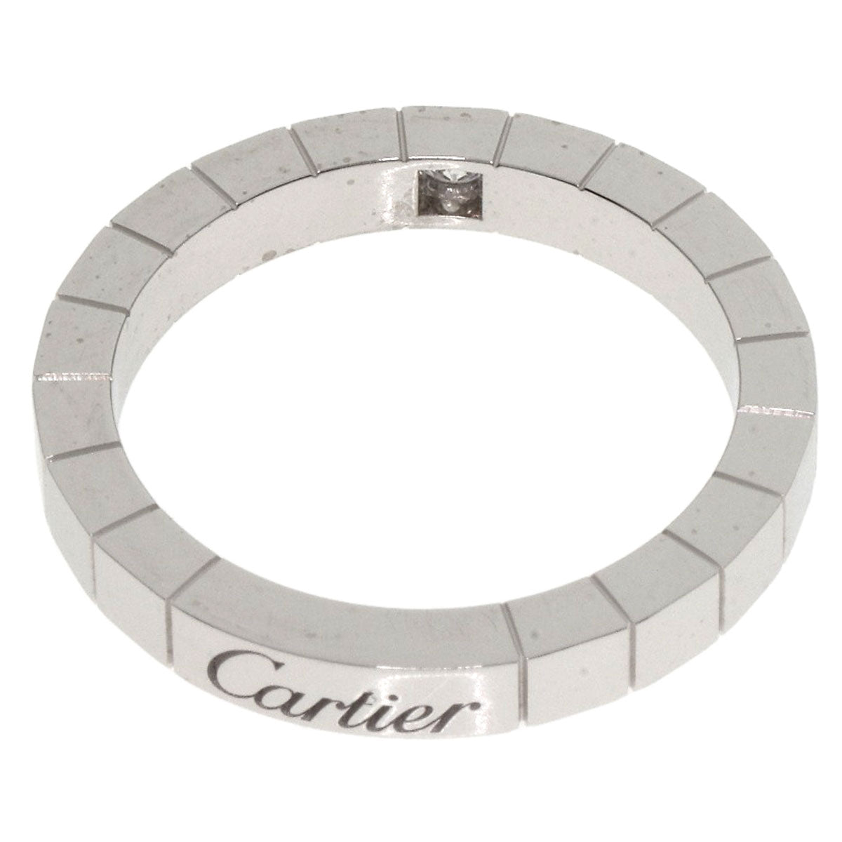 CARTIER   Raniere 1P Diamond #54 Ring  K18 White Gold Ladies [Used]