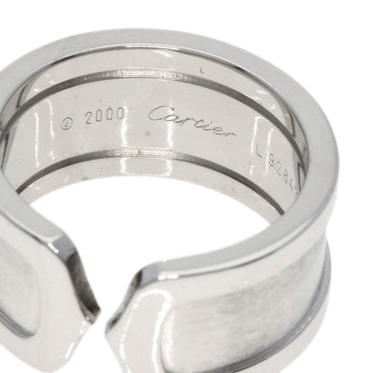 CARTIER   Ring C2 ring # 53 K18 White Gold Ladies