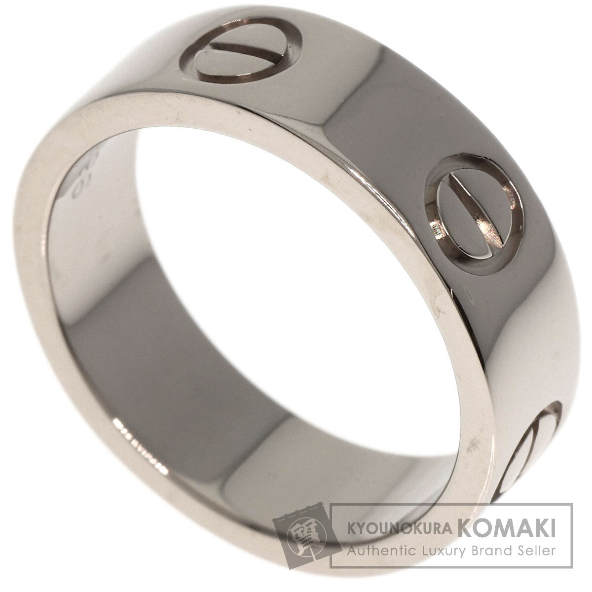 CARTIER love ring #49 Ring K18 White Gold Ladies [Used]