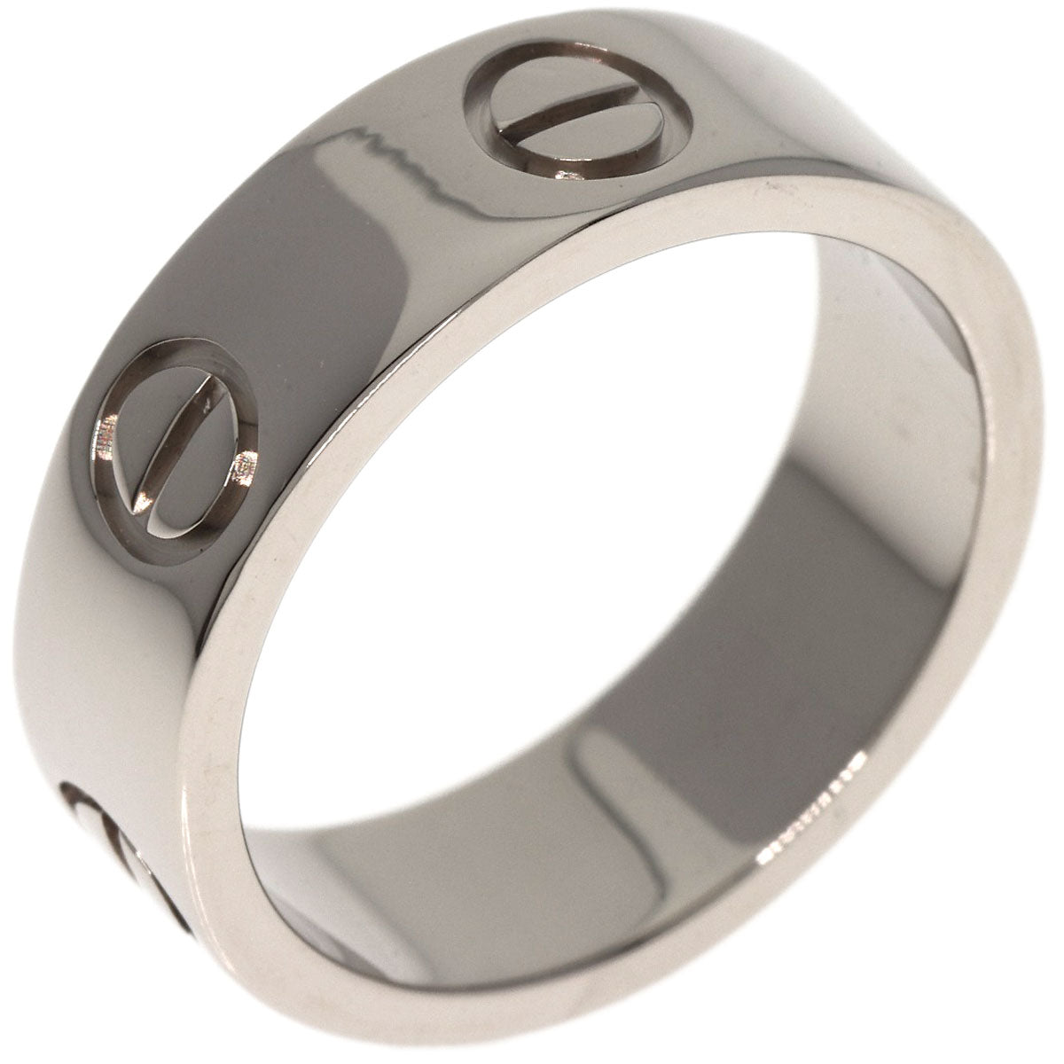 CARTIER love ring #49 Ring K18 White Gold Ladies [Used]