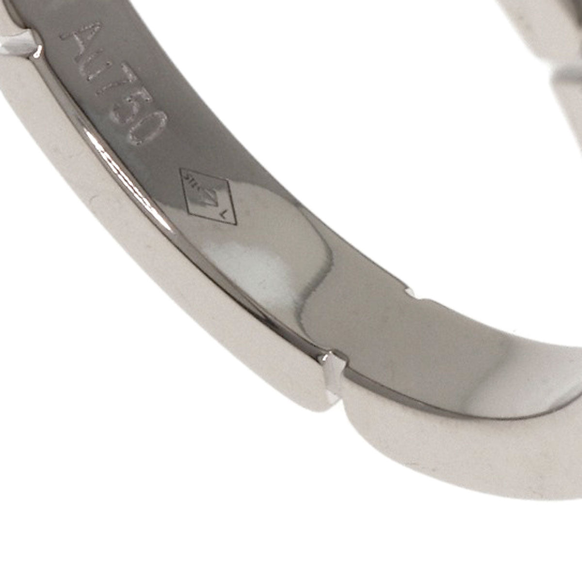 CARTIER   Ring Mayon PANTHERE 4P Diamond # 49 K18 White Gold Ladies
