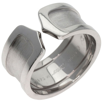 CARTIER   Ring C2 ring LM # 57 K18 White Gold Ladies