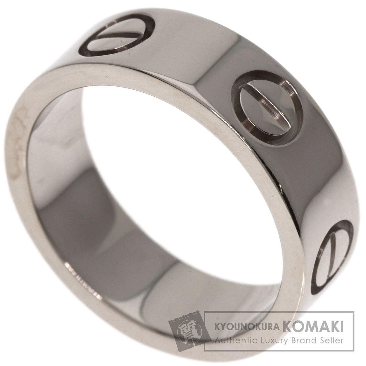CARTIER love ring #47 Ring K18 White Gold Ladies [Used]