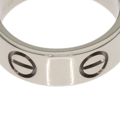 CARTIER love ring #47 Ring K18 White Gold Ladies [Used]