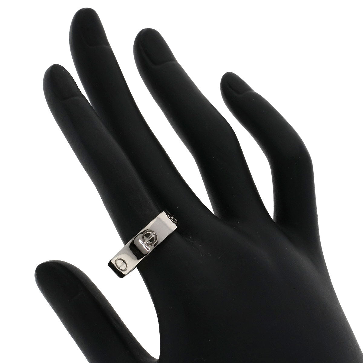 CARTIER   love ring #60 Ring  K18 White Gold Ladies [Used]