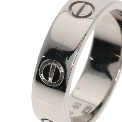 CARTIER   love ring #60 Ring  K18 White Gold Ladies [Used]