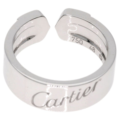 CARTIER   Ring 2C Ring Signature 2007 Limited Edition Logo #48 K18 White Gold Ladies