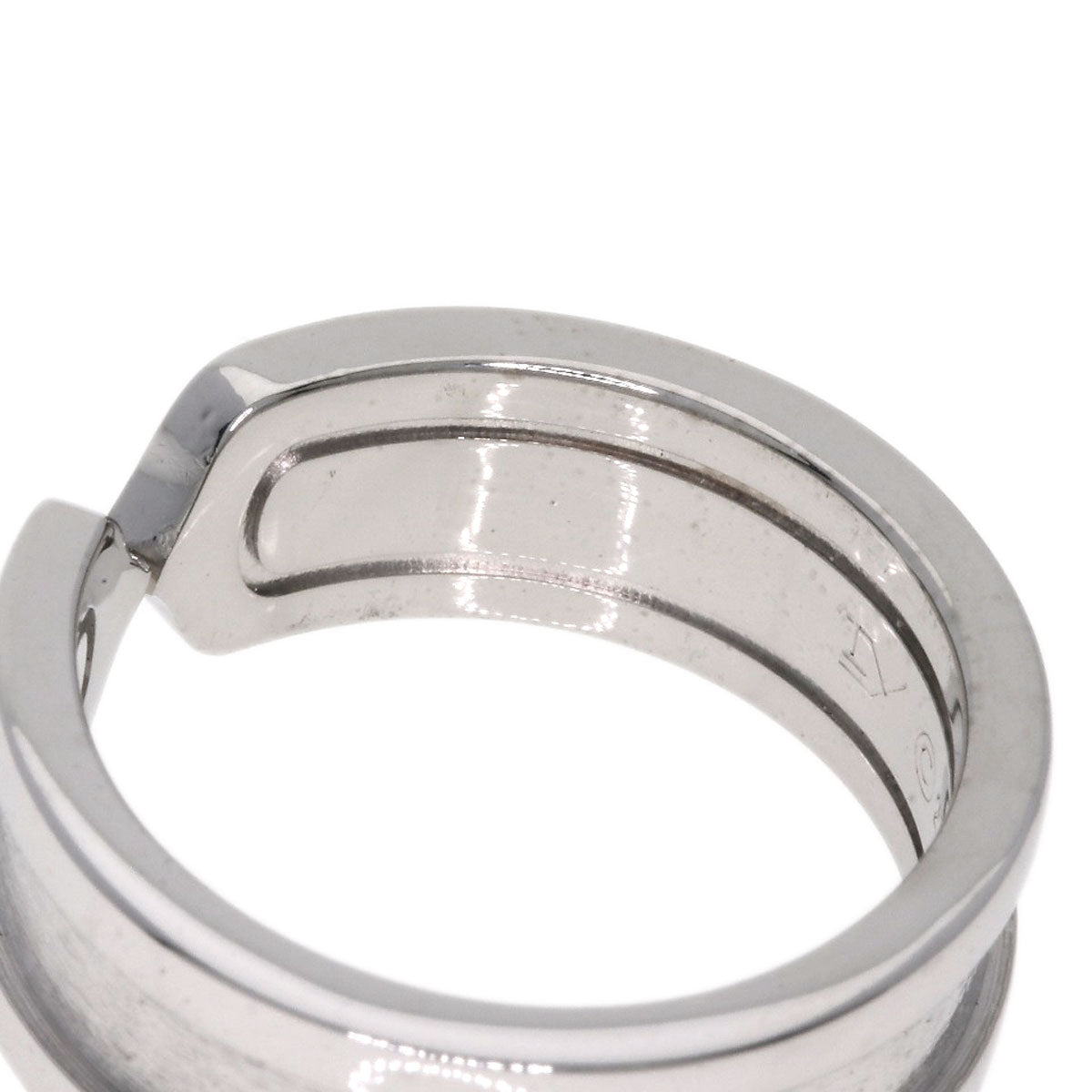 CARTIER   Ring C2 ring # 49 K18 White Gold Ladies