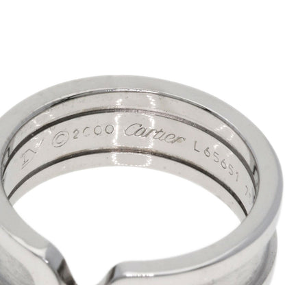 CARTIER   Ring C2 ring # 49 K18 White Gold Ladies