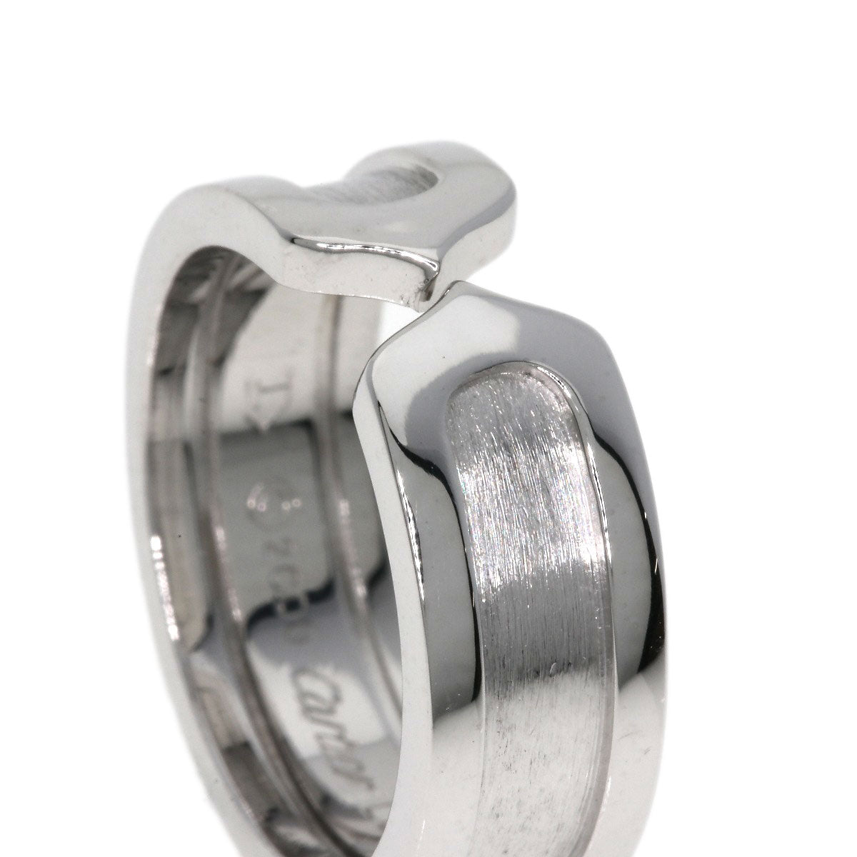 CARTIER   Ring C2 ring # 49 K18 White Gold Ladies