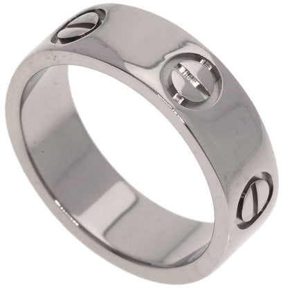 CARTIER   Ring love ring #50 K18 White Gold Ladies