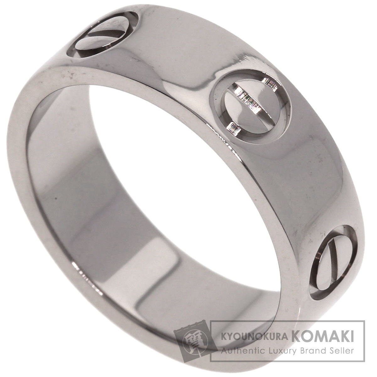 CARTIER   Ring love ring #50 K18 White Gold Ladies