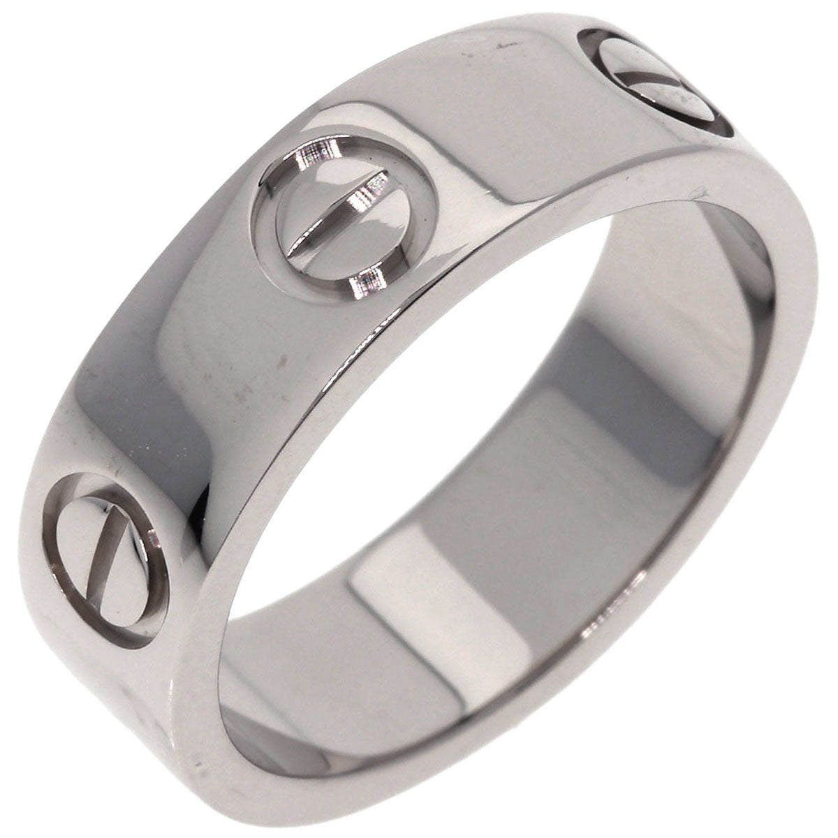 CARTIER   Ring love ring #50 K18 White Gold Ladies
