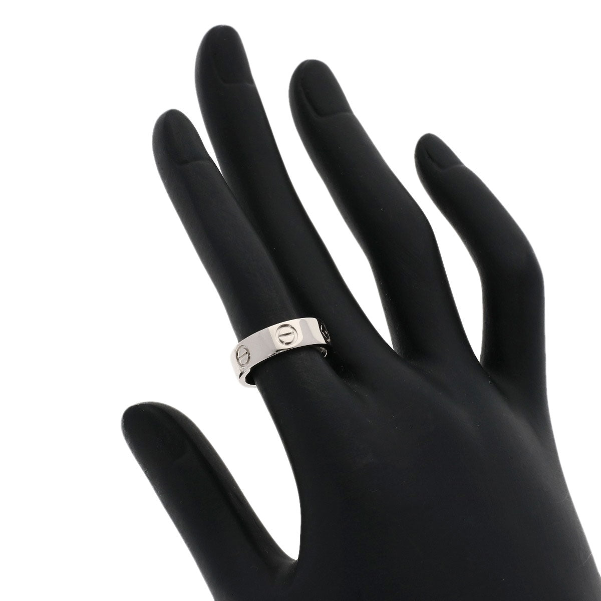 CARTIER   Ring love ring #50 K18 White Gold Ladies