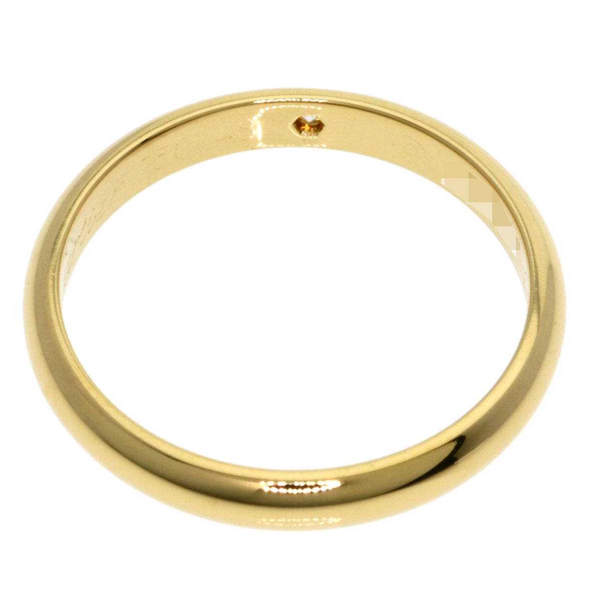 CARTIER   Classic Wedding 1P Diamond # 48 Ring  K18 Yellow Gold Ladies [Used]