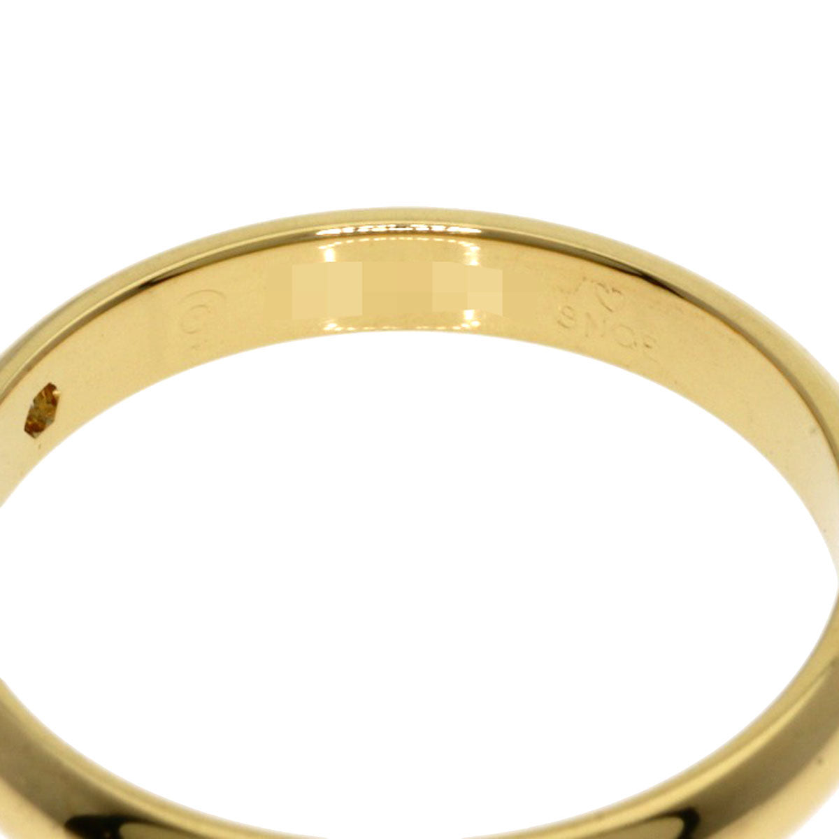 CARTIER   Classic Wedding 1P Diamond # 48 Ring  K18 Yellow Gold Ladies [Used]