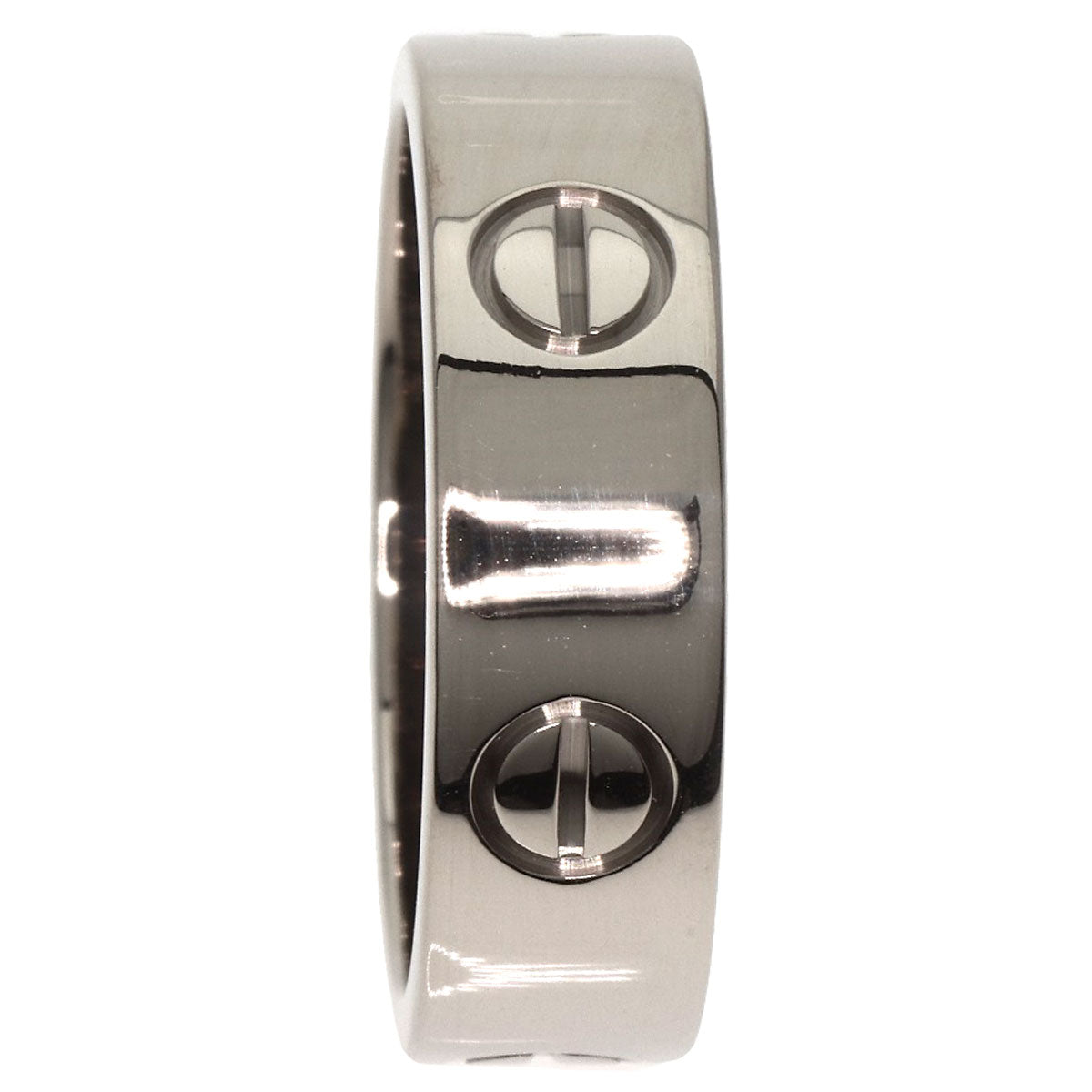 CARTIER   Ring love ring #57 K18 White Gold Ladies