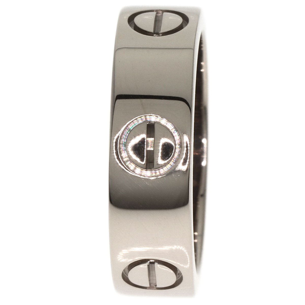 CARTIER   Ring love ring #51 K18 White Gold Ladies