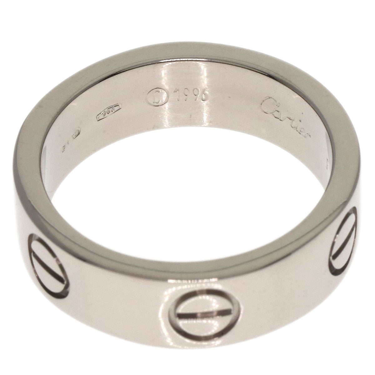 CARTIER   Ring love ring #51 K18 White Gold Ladies