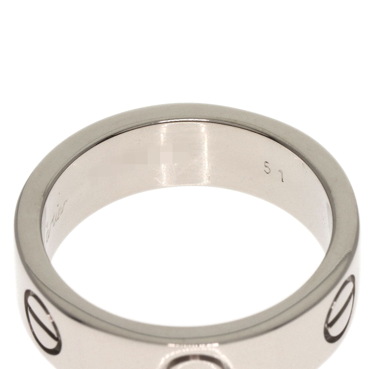 CARTIER   Ring love ring #51 K18 White Gold Ladies
