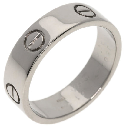 CARTIER   Ring love ring #61 K18 White Gold unisex