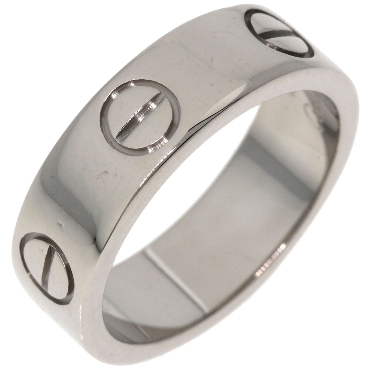 CARTIER love ring #50 Ring K18 White Gold Ladies [Used]