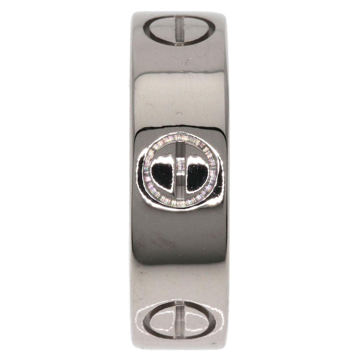 CARTIER love ring #50 Ring K18 White Gold Ladies [Used]