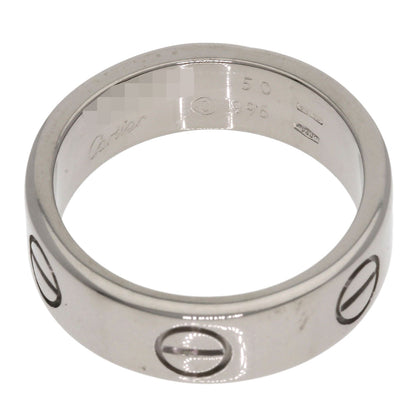 CARTIER love ring #50 Ring K18 White Gold Ladies [Used]
