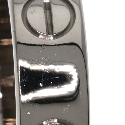 CARTIER love ring #50 Ring K18 White Gold Ladies [Used]