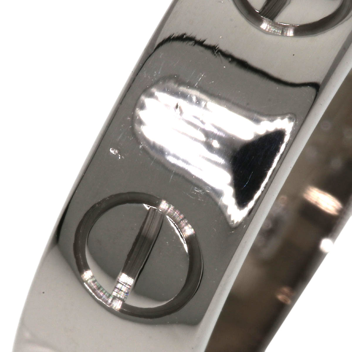 CARTIER love ring #50 Ring K18 White Gold Ladies [Used]