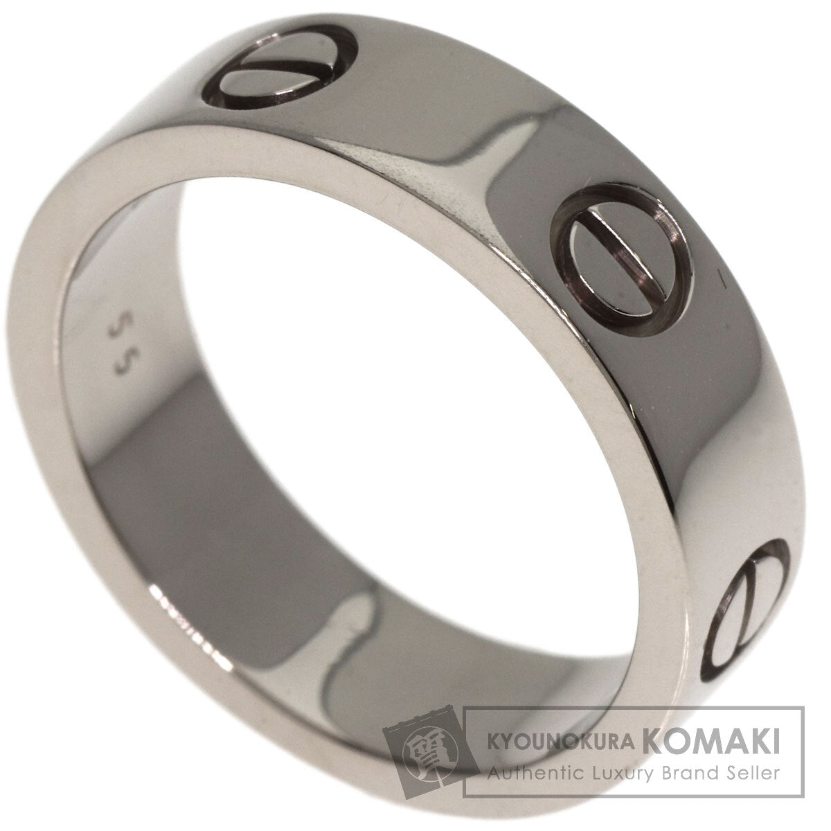 CARTIER love ring #55 Ring K18 White Gold Ladies [Used]