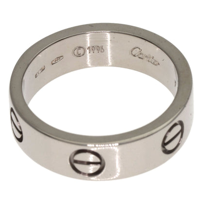 CARTIER love ring #55 Ring K18 White Gold Ladies [Used]