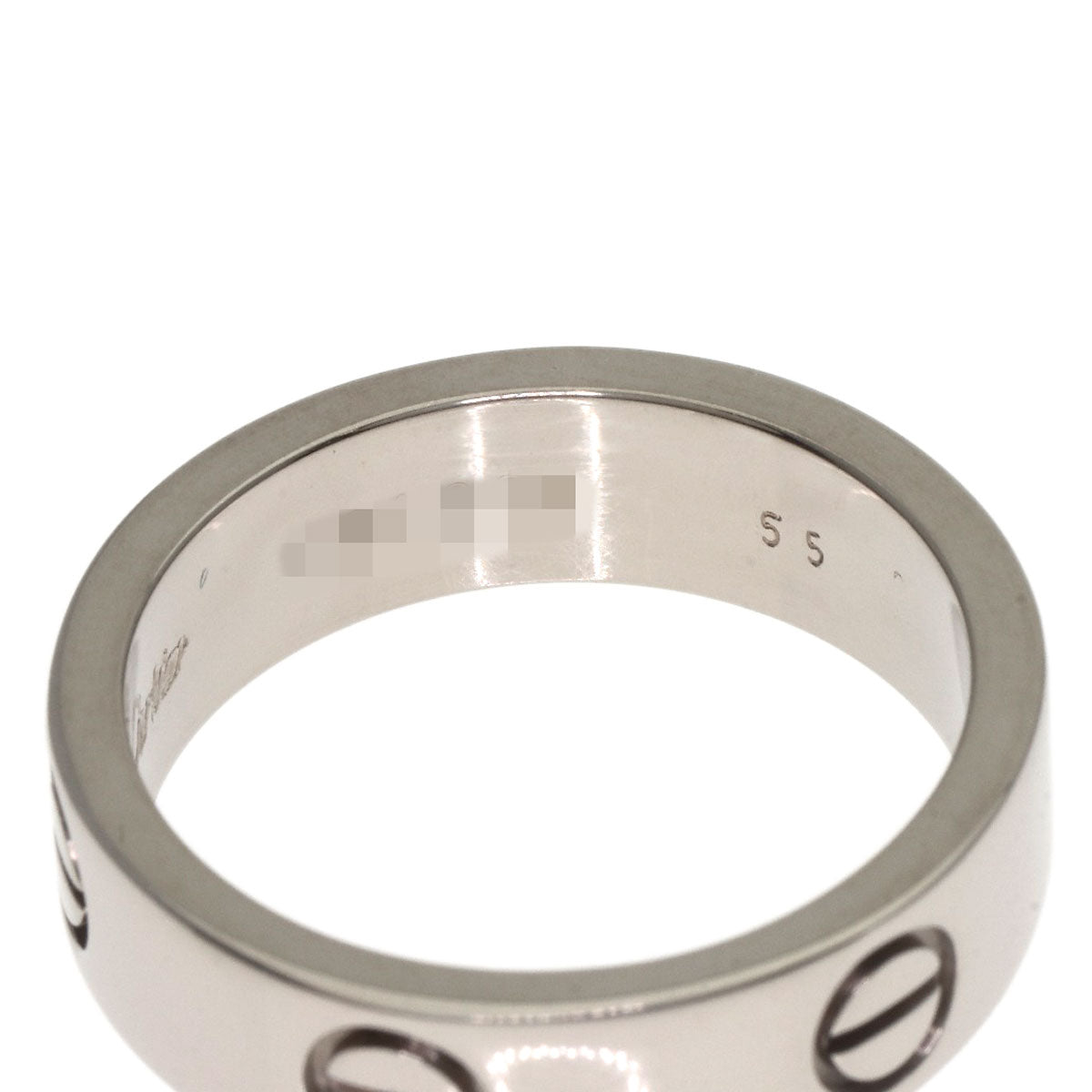 CARTIER love ring #55 Ring K18 White Gold Ladies [Used]