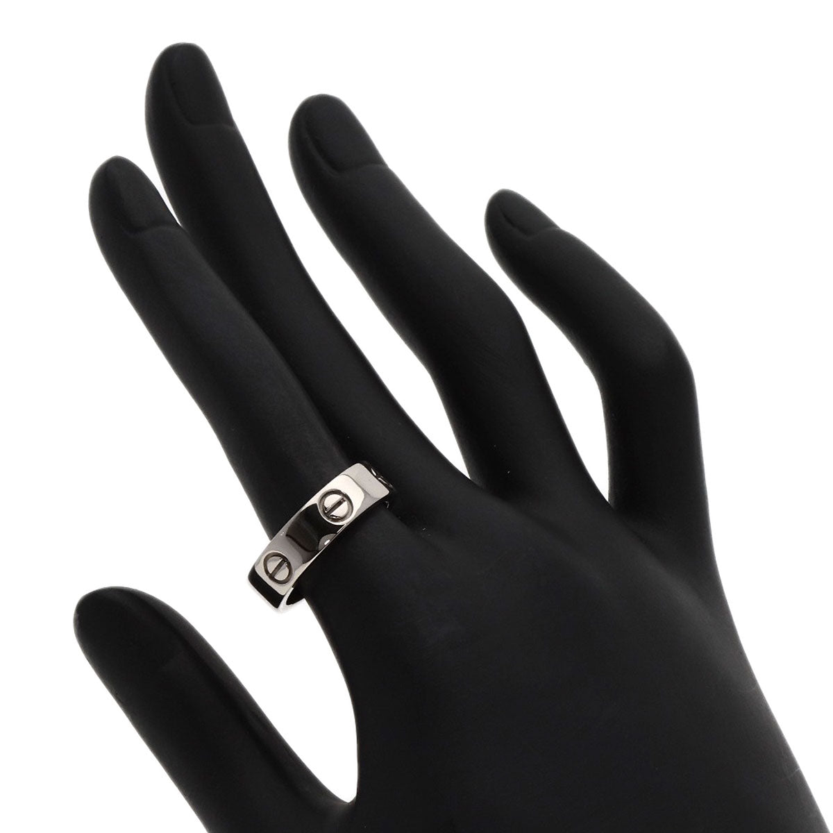 CARTIER love ring #55 Ring K18 White Gold Ladies [Used]
