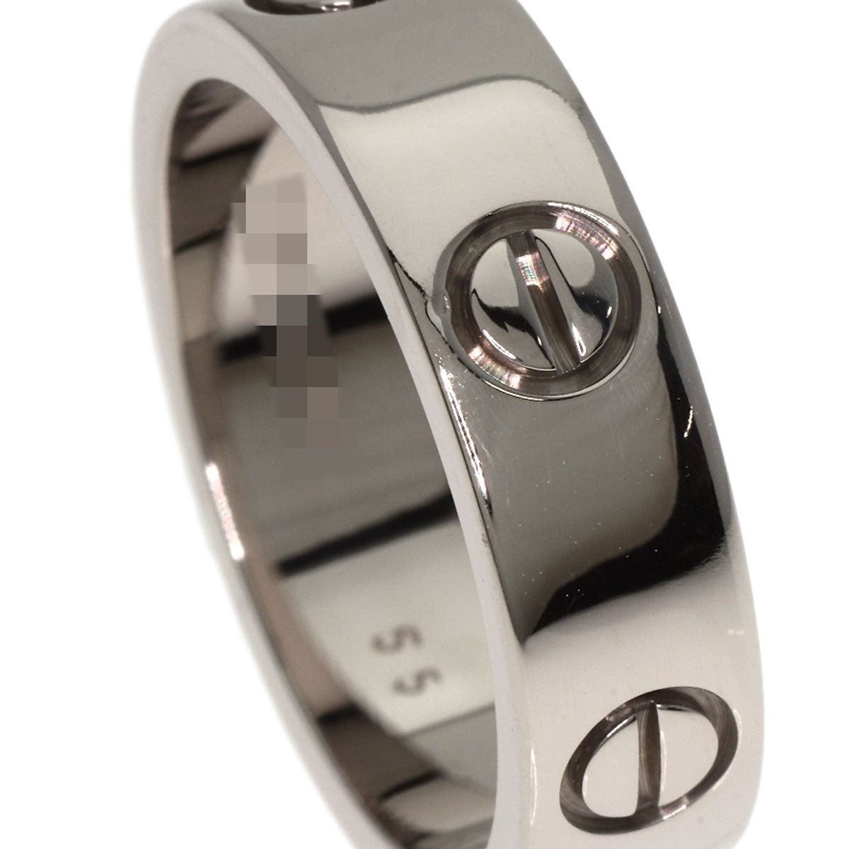 CARTIER love ring #55 Ring K18 White Gold Ladies [Used]