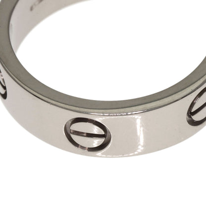 CARTIER love ring #55 Ring K18 White Gold Ladies [Used]