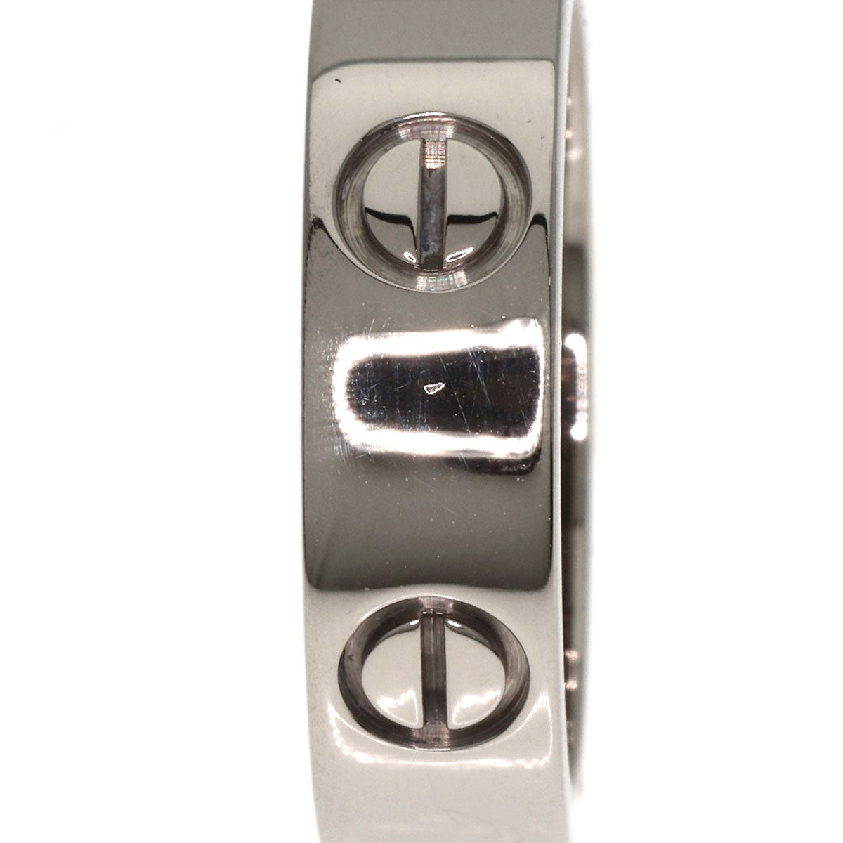 CARTIER love ring #55 Ring K18 White Gold Ladies [Used]