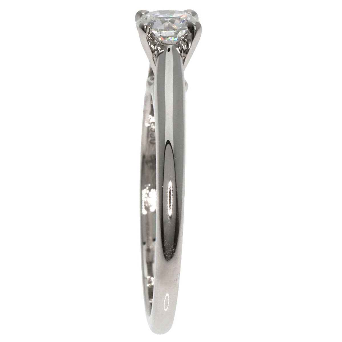 CARTIER   Ring Solitaire Diamond # 45 Platinum PT950 Ladies