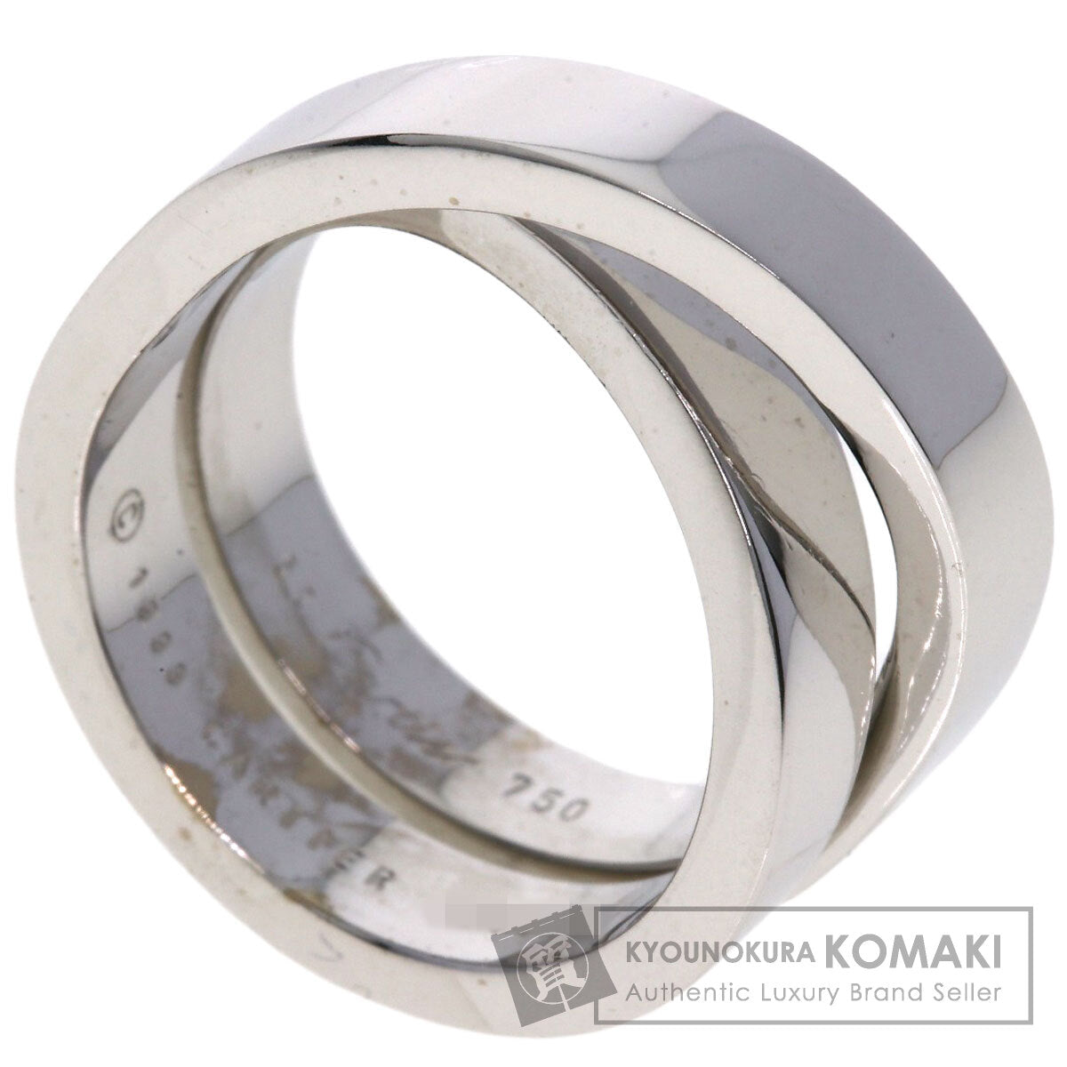 CARTIER   Paris Ring #52 Ring  K18 White Gold Ladies [Used]