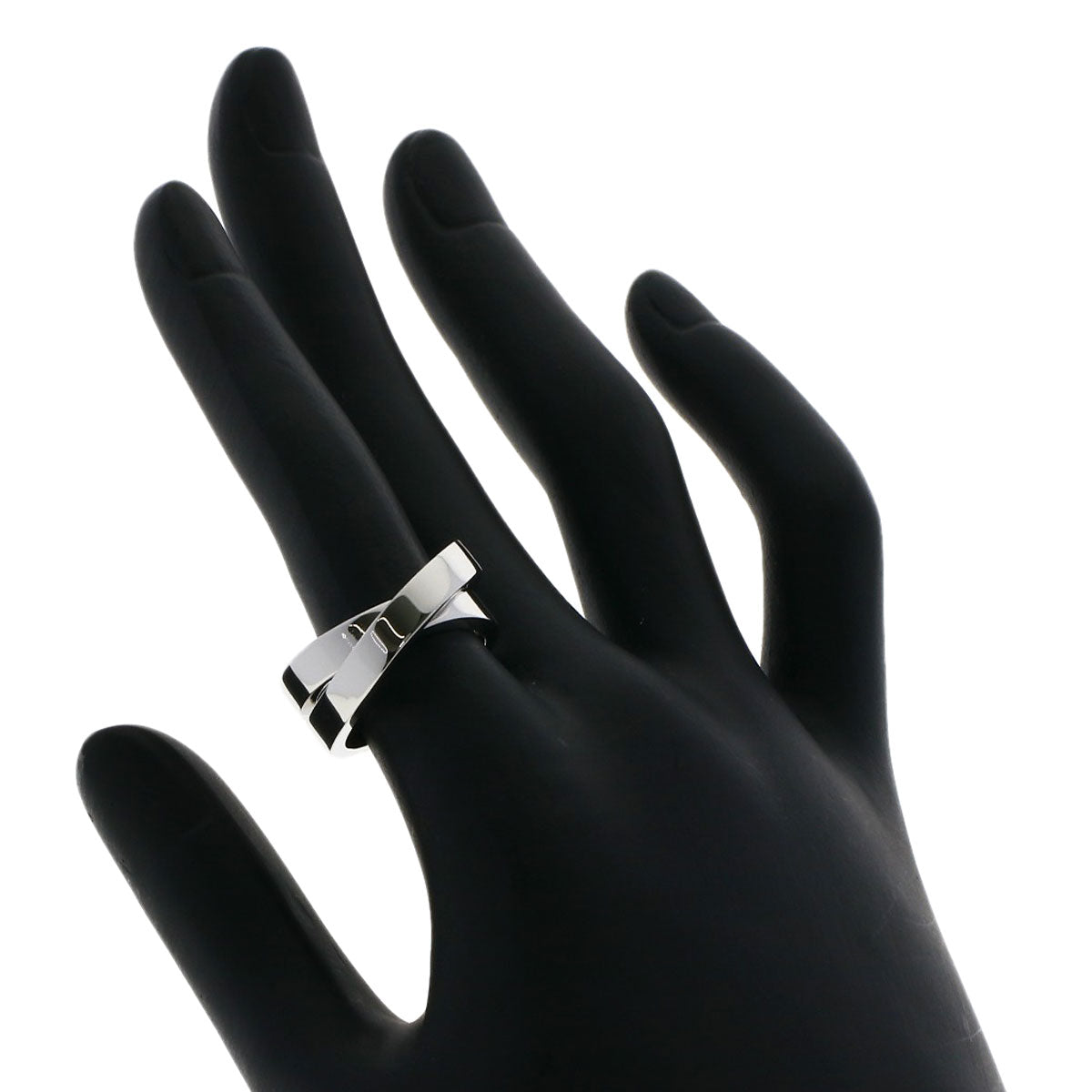 CARTIER   Paris Ring #52 Ring  K18 White Gold Ladies [Used]