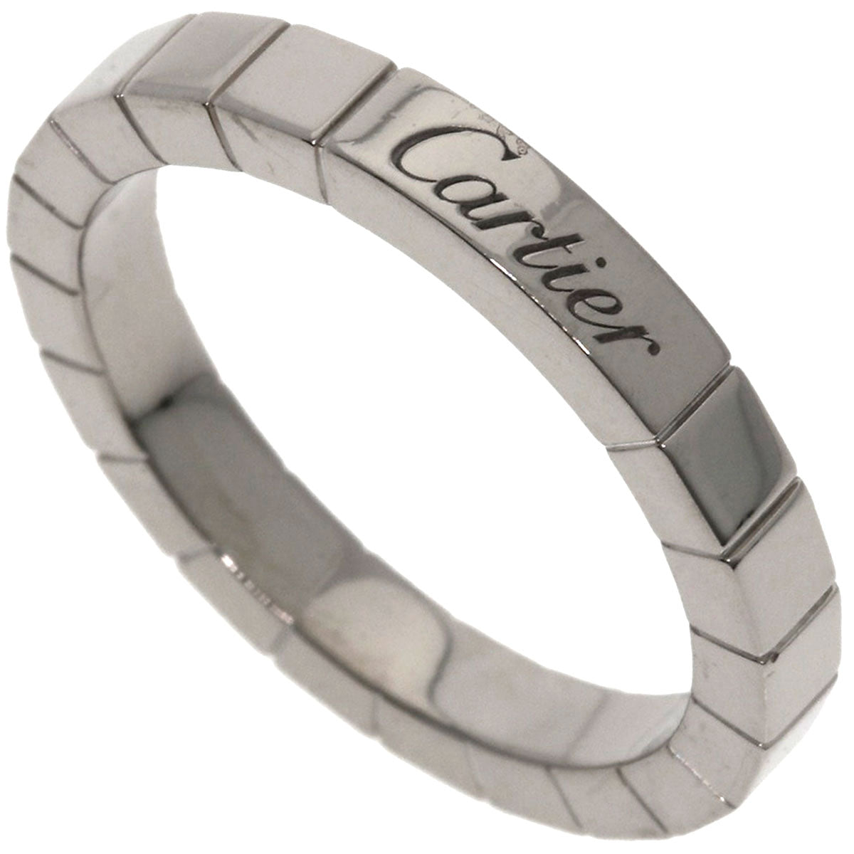 CARTIER   Laniere # 54 Ring  K18 White Gold Ladies [Used]