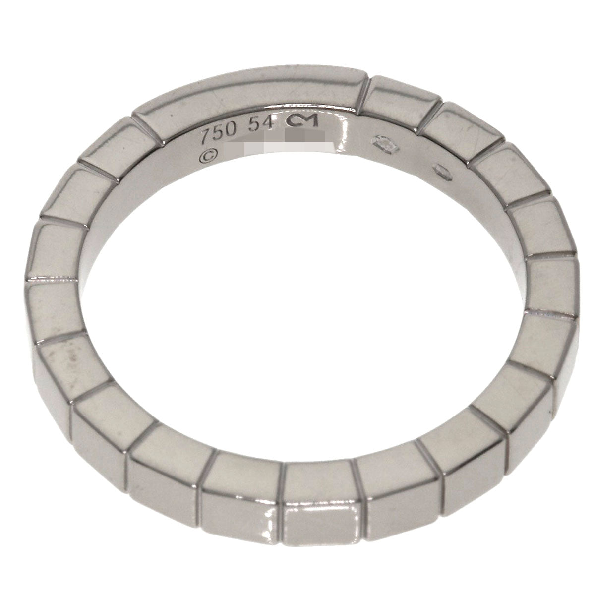 CARTIER   Laniere # 54 Ring  K18 White Gold Ladies [Used]