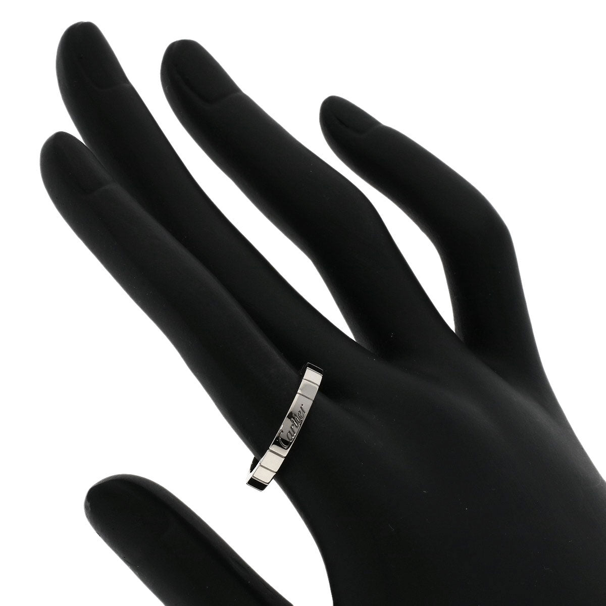 CARTIER   Laniere # 54 Ring  K18 White Gold Ladies [Used]