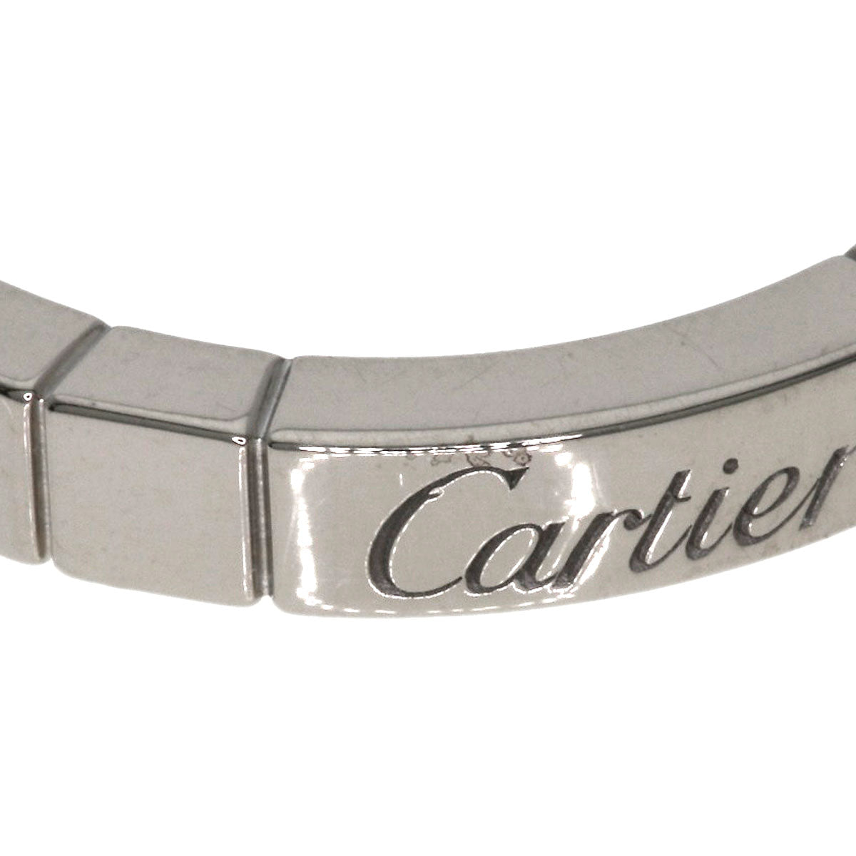 CARTIER   Laniere # 54 Ring  K18 White Gold Ladies [Used]