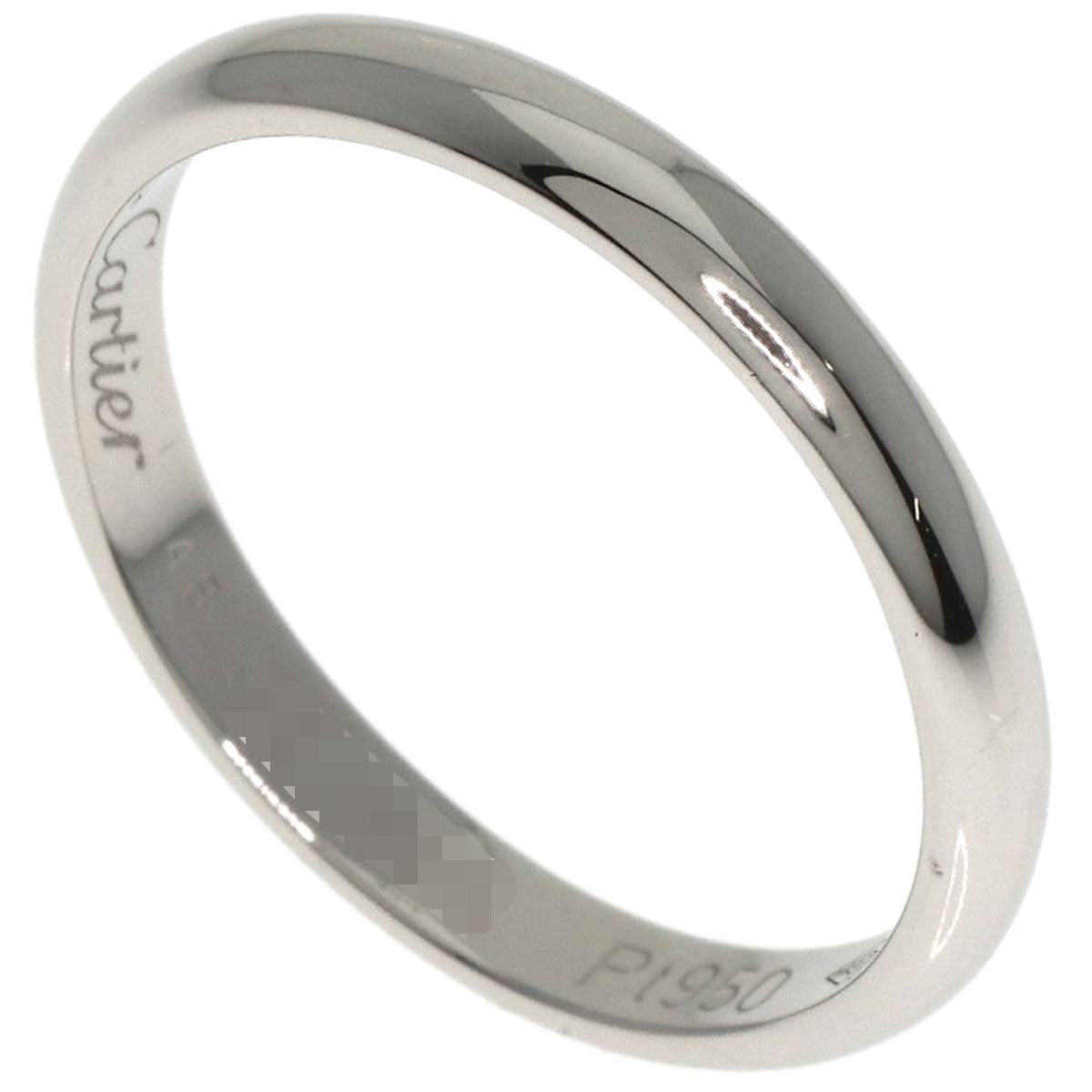 CARTIER   Ring Classic Wedding Band #48 Platinum PT950 Ladies