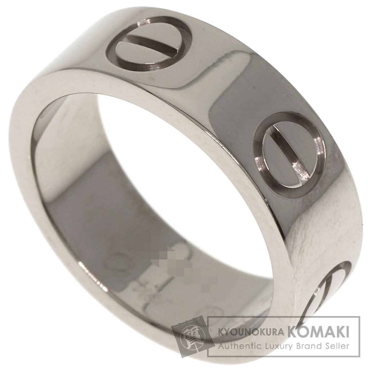 CARTIER   Ring love ring #45 K18 White Gold Ladies